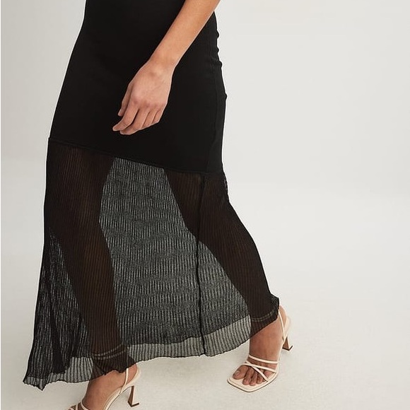 NAKD Black Sheer Tank Dress NWOT - Picture 3 of 7